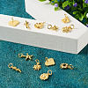 Craftdady 20Pcs 10 Style Brass Charms KK-CD0001-24-15