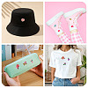 36Pcs Polyester Embroidery Cloth Iron On/Sew On Patches DIY-TA0013-07-8