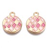 Alloy Enamel Pendants X-ENAM-N054-58C-RS-2