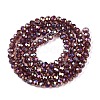 Electroplate Glass Beads Strands LS-EGLA-A044-T4mm-B13-3