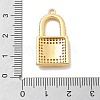 Brass Micro Pave Cubic Zirconia Pendants KK-M305-18G-3