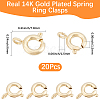 20Pcs Brass Spring Ring Clasps KK-BBC0025-72A-2