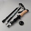 Aluminium Alloy & Tungsten Manganese Steel Walking Hiking Cane AJEW-WH0314-179-1