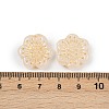 Baking Paint and Golden Metal Enlaced Glass Beads DGLA-T004-09L-3