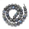 Natural Labradorite Round Bead Strands G-O087-05-8mm-3