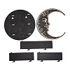 Black Wooden Wall Hanging Crystal Display Shelf ODIS-C009-01D-2