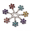 Zinc Alloy Enamel Pendants ENAM-H169-M-1