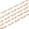 3.28 Feet Soldered Brass Paperclip Chains X-CHC-G005-03G-1