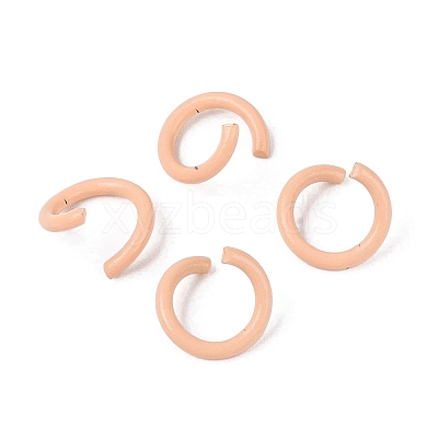 Spray Painted Iron Open Jump Rings IFIN-T017-04B-20-1