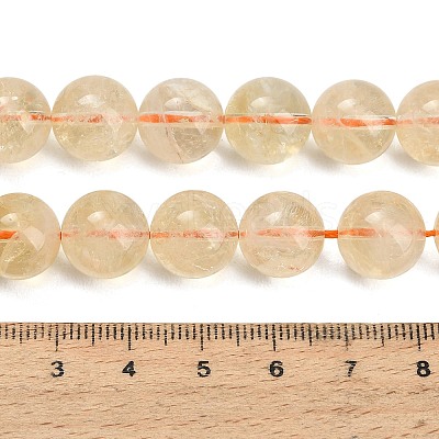 Natural Citrine Beads Strands GG-CBACB71-03-12mm-1