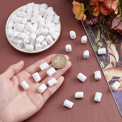120Pcs Resin Marshmallow Figurine DJEW-NB0001-57-1
