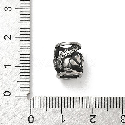 304 Stainless Steel Beads STAS-H238-08E-AS-1