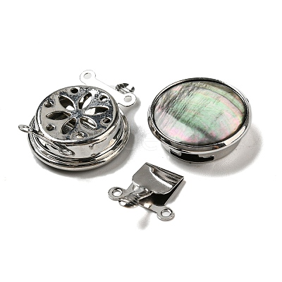 Black Lip Shell Box Clasp G-C104-06C-P-1