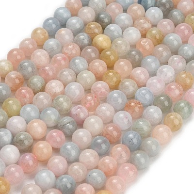 Natural Morganite Beads Strands GG-G476-8mm-01-1