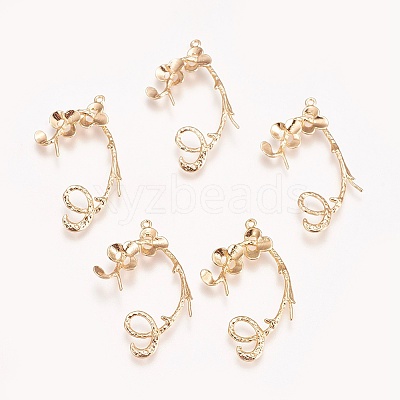 Brass Peg Bails Pendants LS-KK-E760-30G-NF-1