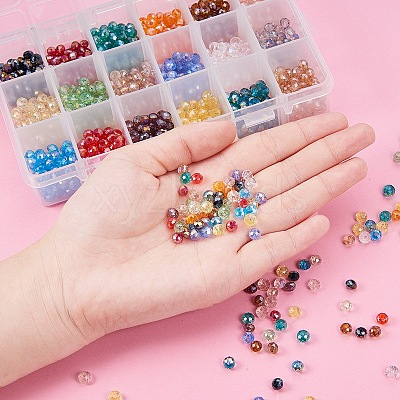 Electroplate Glass Beads EGLA-PH0003-04-1