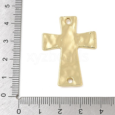 Alloy Textured Religion Cross Links Connector Charms FIND-Z127-01G-03-1
