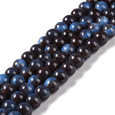Baking Paint Glass Bead Strands GLAA-H031-01B-05-1