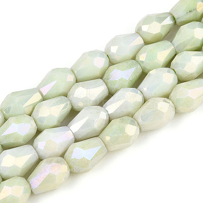 Anti-Tarnish Electroplate Glass Beads Strands X-GLAA-T025-13A-04-1