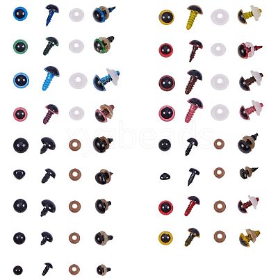 Craft Plastic Doll Eyes Stuffed Toy Eyes DIY-PH0001-62-1