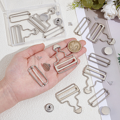 6 Bags Adjustable Iron Buckles IFIN-CY0001-05P-1