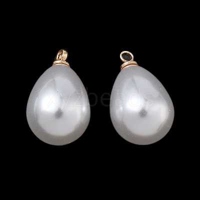 ABS Plastic Pearl Pendants FIND-Z105-03H-01G-1