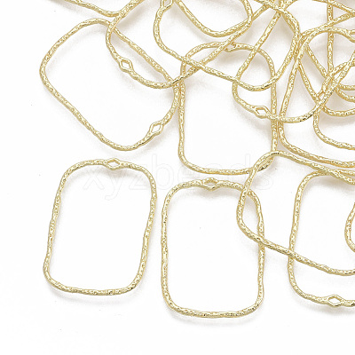 Alloy Open Back Bezel Pendants PALLOY-S121-81B-1