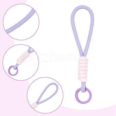 6Pcs 6 Colors Polyester Mobile Straps FIND-YW0010-93-1