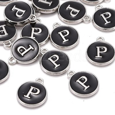 Platinum Plated Alloy Charms ENAM-S118-02P-P-1