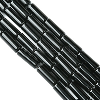 Natural Black Onyx Beads Strands G134-1