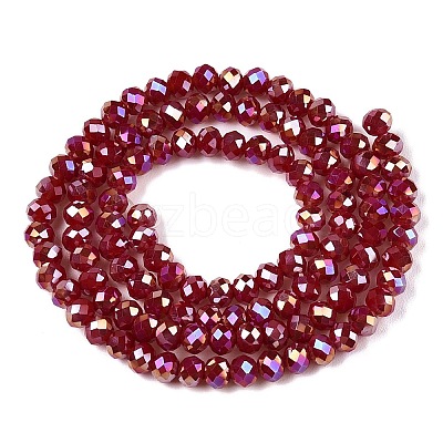 Electroplate Glass Beads Strands EGLA-A044-P3mm-B02-1