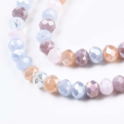 Glass Beads Strands X-GLAA-T006-16F-1