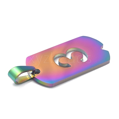 Ion Plating(IP) 304 Stainless Steel Pendants STAS-O127-A03-1
