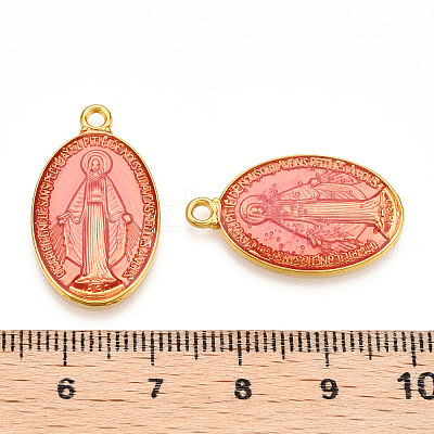 Brass Enamel Pendants KK-S345-180E-1