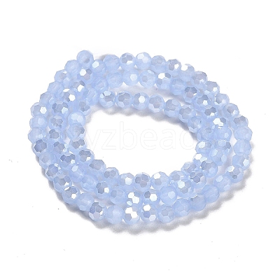Imitation Jade Glass Beads Stands EGLA-A035-J4mm-B03-1