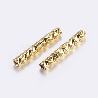 Brass Tube Beads KK-K197-39G-1