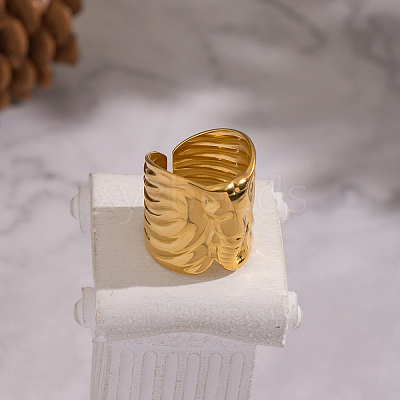 Elephant 304 Stainless Steel Cuff Open Rings LS-HL9999-1