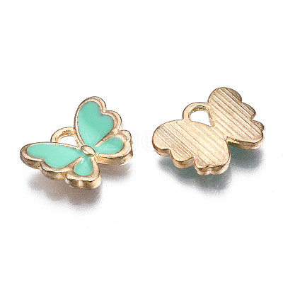 Alloy Enamel Charms X-ENAM-S121-070F-1