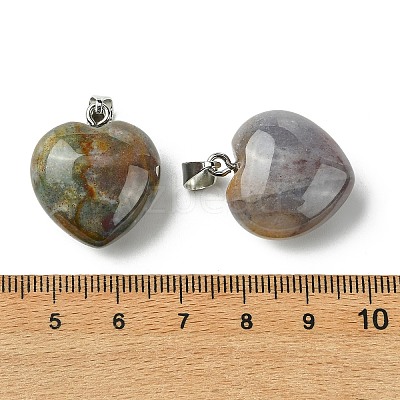 Natural Indian Agate Pendants G-F820-10A-20-1