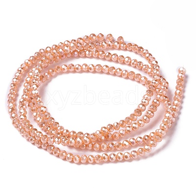 Opaque Glass Beads Strands GLAA-H022-02E-1