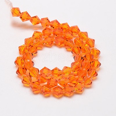 Imitate Austrian Crystal Bicone Glass Beads Strands X-GLAA-F029-6x6mm-11-1