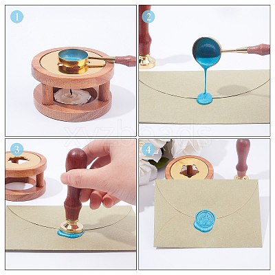 Sealing Wax Particles Kits for Retro Seal Stamp DIY-CP0004-08-1
