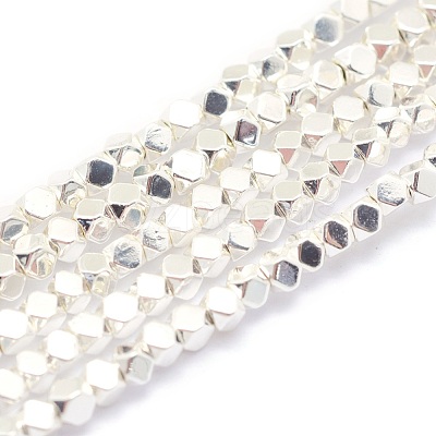 Electroplate Non-magnetic Synthetic Hematite Beads Strands G-L485-10A-S-1