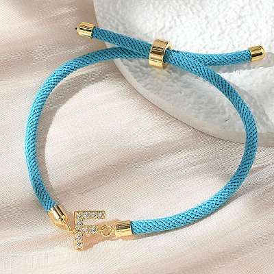 Adjustable Nylon Cord Bracelets BJEW-C096-01G-06-1