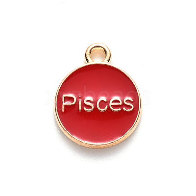 Alloy Enamel Pendants ENAM-S124-01B-07H-1