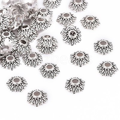 Tibetan Style Bead Caps LFH10352Y-NF-1