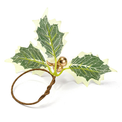 Christmas Theme Iron Napkin Rings AJEW-G062-01D-1