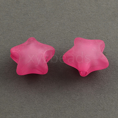 Frosted Acrylic Beads FACR-Q005-M-1