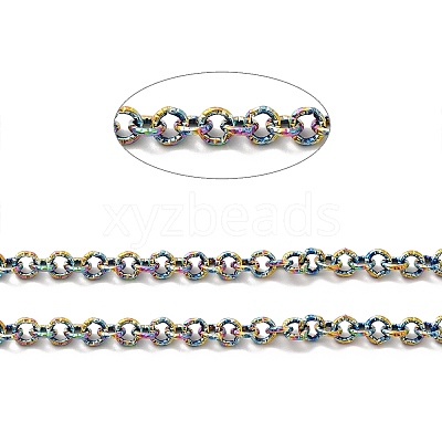 Ion Plating(IP) 304 Stainless Steel Textured Cable Chains STAS-B040-02MC-1