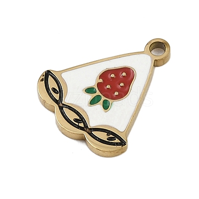 304 Stainless Steel Enamel Charms LS-STAS-I338-01G-12-1